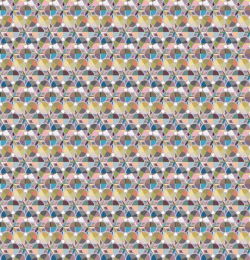 Geometrik şekilli kusursuz desen vektör çizimi