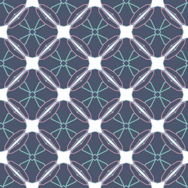 Geometrik şekilli kusursuz desen vektör çizimi