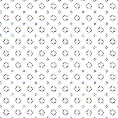 Geometrik şekilli kusursuz desen vektör çizimi