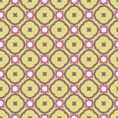 Geometrik şekilli kusursuz desen vektör çizimi