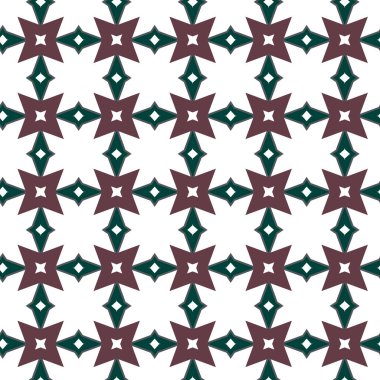 Geometrik şekilli kusursuz desen vektör çizimi