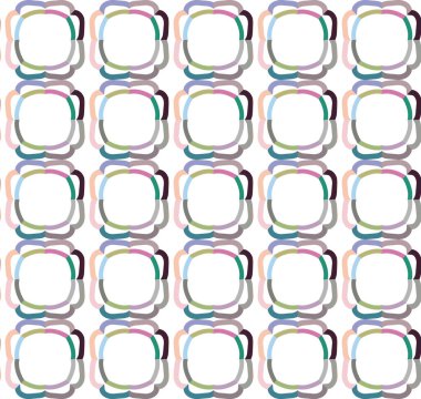 Geometrik şekilli kusursuz desen vektör çizimi