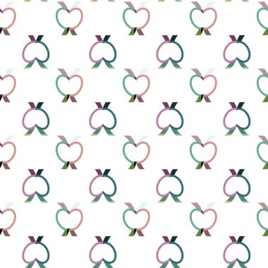 Geometrik şekilli kusursuz desen vektör çizimi