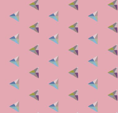 Geometrik şekilli kusursuz desen vektör çizimi