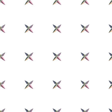 Geometrik şekilli kusursuz desen vektör çizimi