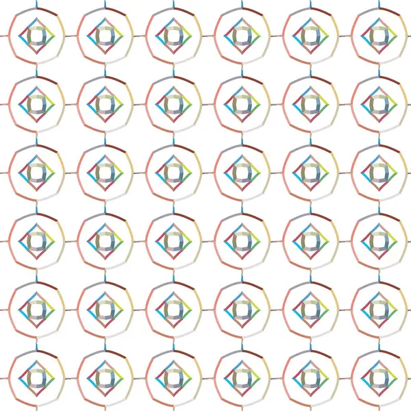 Geometrik Şekilli Kusursuz Desen Vektör Çizimi — Stok Vektör