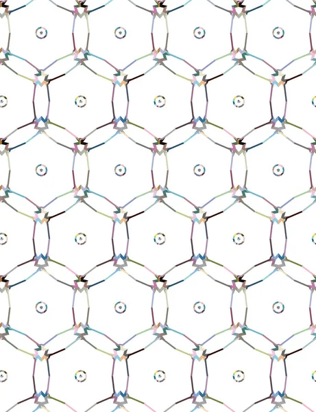 Nahtlose Muster Mit Geometrischen Formen Vektorillustration — Stockvektor