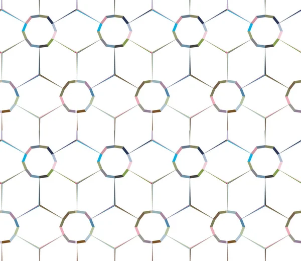 Nahtlose Muster Mit Geometrischen Formen Vektorillustration — Stockvektor