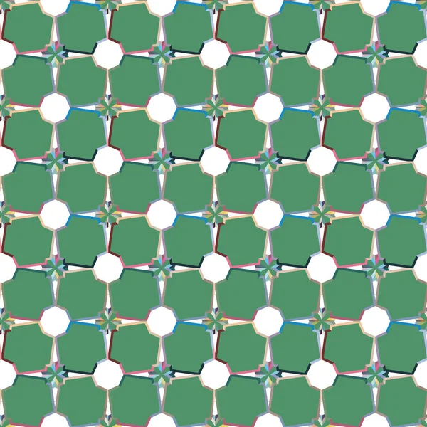 Nahtlose Geometrische Ornamentmuster Abstrakter Hintergrund — Stockvektor