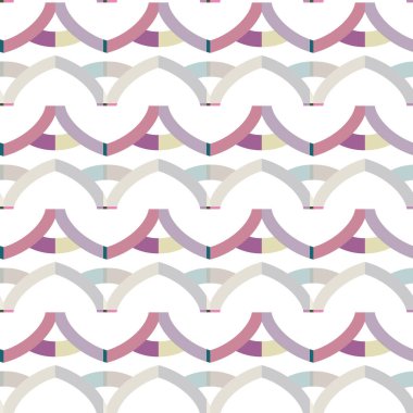 Geometrik şekilli kusursuz desen vektör çizimi