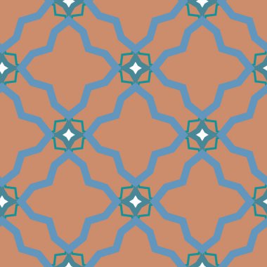 Geometrik şekilli kusursuz desen vektör çizimi