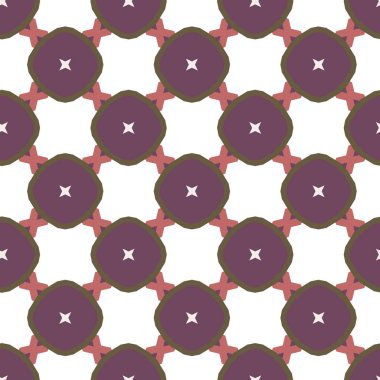 Geometrik şekilli kusursuz desen vektör çizimi