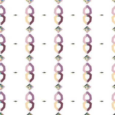 Geometrik şekilli kusursuz desen vektör çizimi