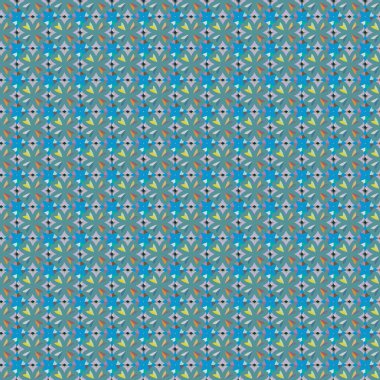 Geometrik şekilli kusursuz desen vektör çizimi