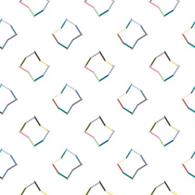 Geometrik şekilli kusursuz desen vektör çizimi