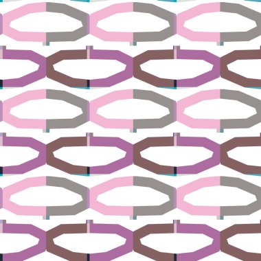 Geometrik şekilli kusursuz desen vektör çizimi