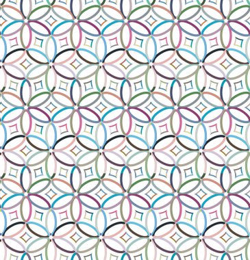 Geometrik şekilli kusursuz desen vektör çizimi