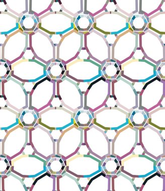 Geometrik şekilli kusursuz desen vektör çizimi