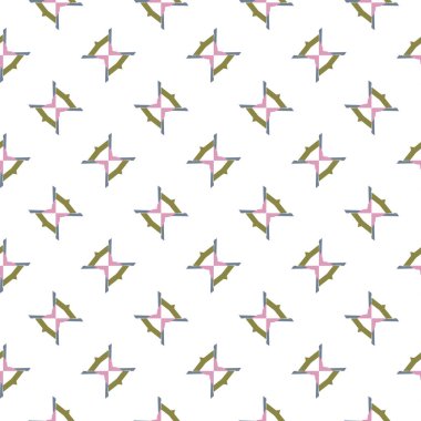 Geometrik şekilli kusursuz desen vektör çizimi