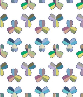 Geometrik şekilli kusursuz desen vektör çizimi
