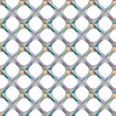 Geometrik şekilli kusursuz desen vektör çizimi