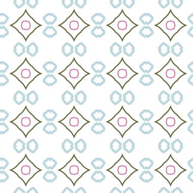 Geometrik şekilli kusursuz desen vektör çizimi