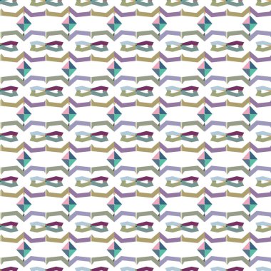 Geometrik şekilli kusursuz desen vektör çizimi