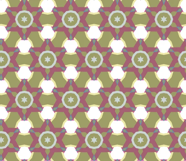 Seamless Pattern Geometric Shapes Vector Illustration — Stock Vector