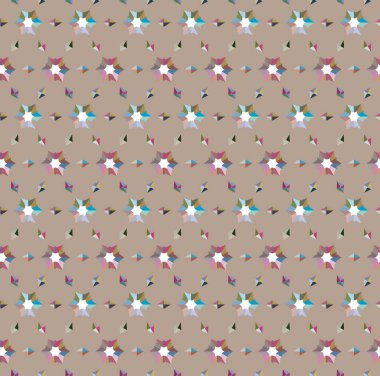 Geometrik şekilli kusursuz desen vektör çizimi