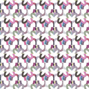 Geometrik şekilli kusursuz desen vektör çizimi