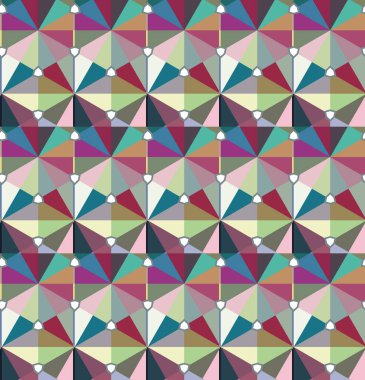 Geometrik şekilli kusursuz desen vektör çizimi