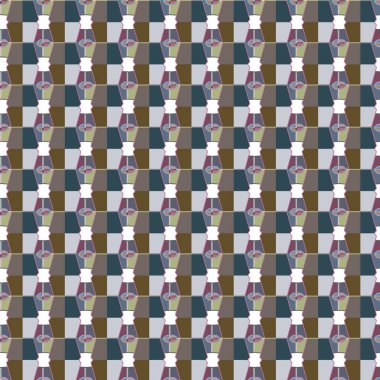 Geometrik şekilli kusursuz desen vektör çizimi