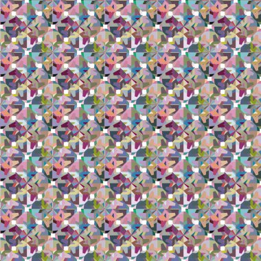 Geometrik şekilli kusursuz desen vektör çizimi