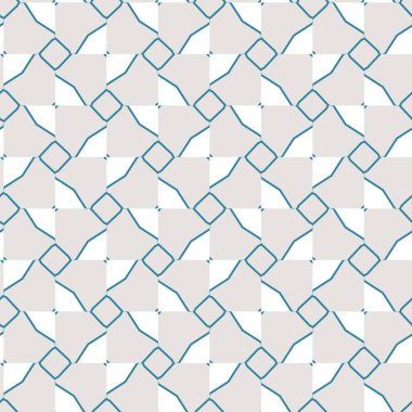 Geometrik şekilli kusursuz desen vektör çizimi