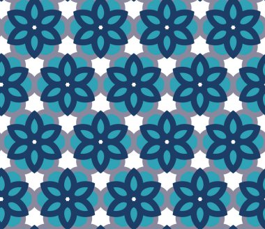 Geometrik şekilli kusursuz desen vektör çizimi