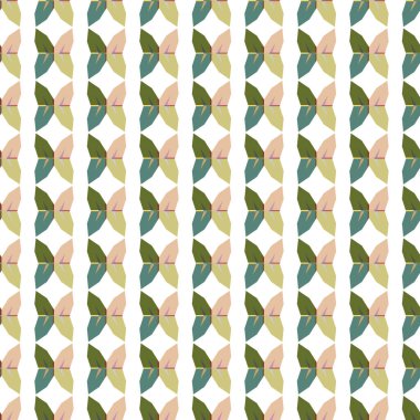 Geometrik şekilli kusursuz desen vektör çizimi