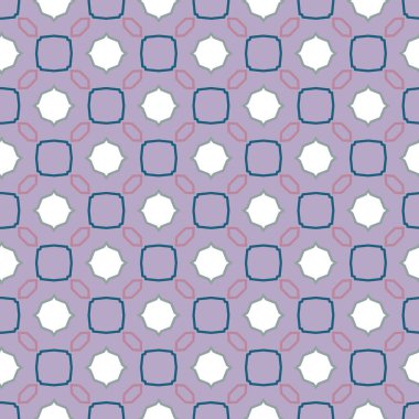 Geometrik şekilli kusursuz desen vektör çizimi