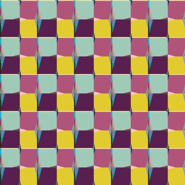 Geometrik şekilli kusursuz desen vektör çizimi