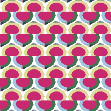 Geometrik şekilli kusursuz desen vektör çizimi