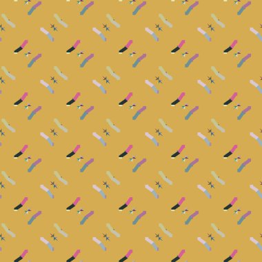 Geometrik şekilli kusursuz desen vektör çizimi