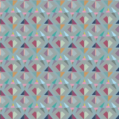 Geometrik şekilli kusursuz desen vektör çizimi