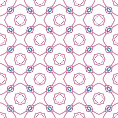Geometrik şekilli kusursuz desen vektör çizimi
