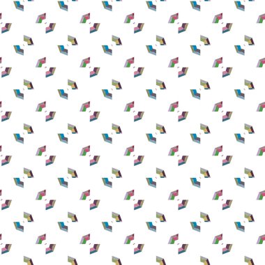 Geometrik şekilli kusursuz desen vektör çizimi