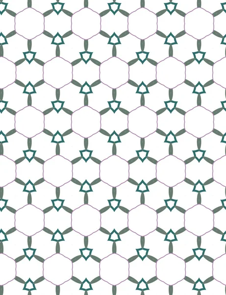 Безшовний Візерунок Геометричними Формами Векторні Ілюстрації — стоковий вектор