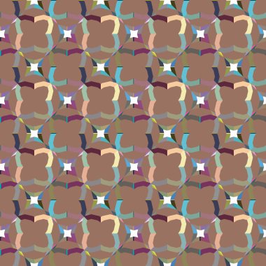 Geometrik şekilli kusursuz desen vektör çizimi