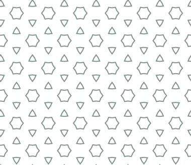 Geometrik şekilli kusursuz desen vektör çizimi