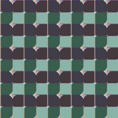 Geometrik şekilli kusursuz desen vektör çizimi