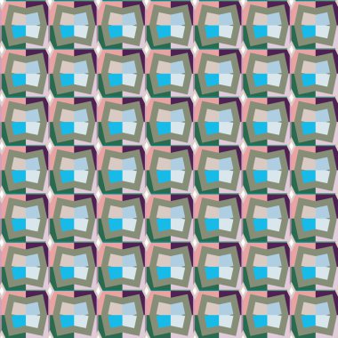 Geometrik şekilli kusursuz desen vektör çizimi