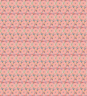 Geometrik şekilli kusursuz desen vektör çizimi