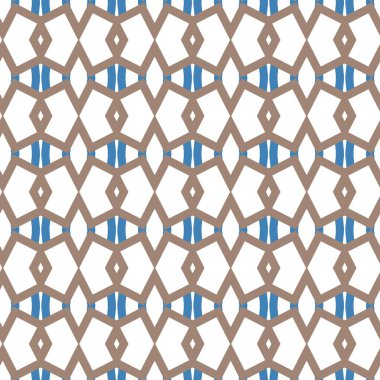 Geometrik şekilli kusursuz desen vektör çizimi